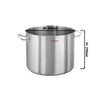Tall pot – stainless steel – Ø 360 mm – height: 290 mm – 29 L – suitable for induction