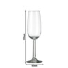 (12 sztuk) Kieliszki do szampana – ESPRIT – 170 ml – przezroczyste