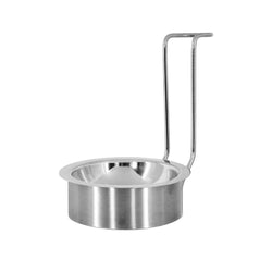 (3 szt.) podstawka na chochlę - okrągła - chromowana