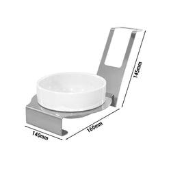 (3 szt.) podstawka na chochlę - okrągła - chromowana