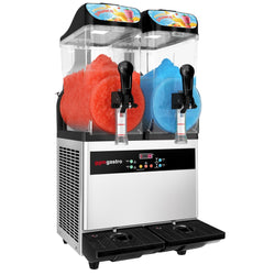 Maszyna do slushu - 2x 12 litrów - czarno - srebrna