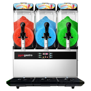 Maszyna do slushu - 3x 12 litrów - czarno-srebrna - Prime Gastro