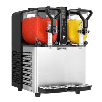 Maszyna do slushu - 2x 3 litry - czarno-srebrna - Prime Gastro