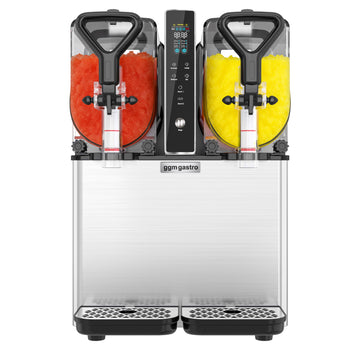 Maszyna do slushu - 2x 3 litry - czarno-srebrna - Prime Gastro