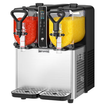 Maszyna do slushu - 2x 3 litry - czarno-srebrna - Prime Gastro