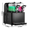 Commercial Slush Machine - 2x 3L - 430W - Black