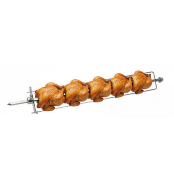 Szpikulec ze stali nierdzewnej z sztycą do rożna do kurczaka - 118x960mm - 2kg - do grille do kurczaków - kompatybilny z ERHM, GHKM, EHKM, GHGM & HGGM