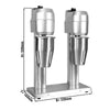 Mikser barowy do koktajli mlecznych ECO - podwójny - 2x1L - 2x300W