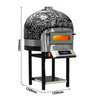 Electric Deck Pizza Oven - Single Deck - Stone Deck - 7 x Ø 30cm (12") - Touchscreen Controls - up to 400°C - incl. Base frame