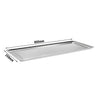 Blacha ekspozycyjna/wystawowa – stal szlachetna – z obrzeżem – 820 x 270 x 20 mm