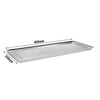 Blacha ekspozycyjna/wystawowa – stal szlachetna – z obrzeżem – 820 x 270 x 40 mm