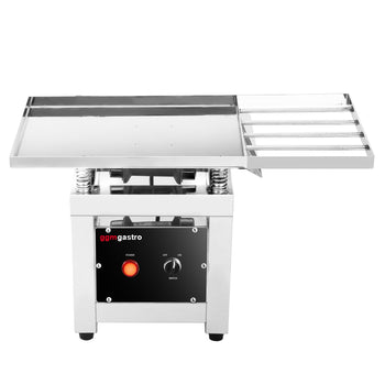 Stół wibracyjny do czekolady – 30 W – maks. 30 kg – stal nierdzewna - Prime Gastro