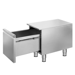 Szafka z szufladami – stal nierdzewna – 400 × 560 mm – 1 duża szuflada