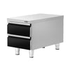 Szafka gastronomiczna - Czarna - z 2 szufladami - 400x620mm