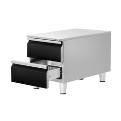 Szafka szufladowa - czarny tytan - 400x660mm - 2 szuflady