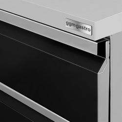 Szafka szufladowa - czarny tytan - 400x560mm - 2 szuflady