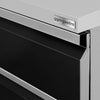 Szafka gastronomiczna - Czarna - z 2 szufladami - 400x620mm