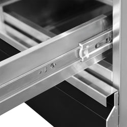 Szafka szufladowa - czarny tytan - 400x560mm - 2 szuflady