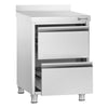Szafka szufladowa PREMIUM – 500 x 700 mm – z 2 szufladami i rantem