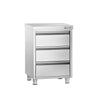Szafka gastronomiczna PREMIUM - z 3 szufladami - 500x600mm