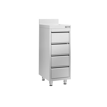 Szafka z szufladami PREMIUM - z 4 szufladami - z rantem - 400x600mm