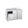Sink cabinet PREMIUM – 1200 x 600 mm – with waste container and 1-bowl sink on the right side