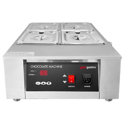 Urządzenie do topienia czekolady – 4 x 1,7 litra – 1 kW