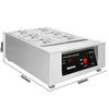 Urządzenie do topienia czekolady - 6 x 1,7 litra - 1 kW