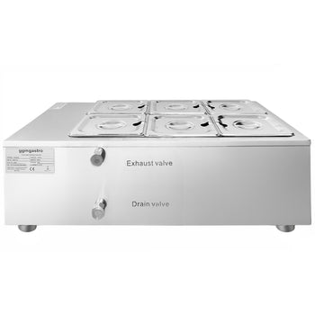 Urządzenie do topienia czekolady - 6 x 1,7 litra - 1 kW - Prime Gastro