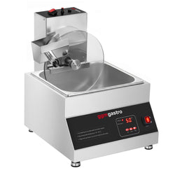 Urządzenie do topienia czekolady – 8 kg – 1,06 kW – z automatycznym mieszadłem z wylotem