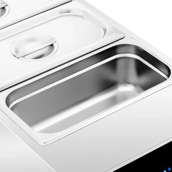 Urządzenie do topienia czekolady - 3x 1/3 GN - 1,5 kW - w zestawie 3 pokrywki i 3 pojemniki GN 1/3