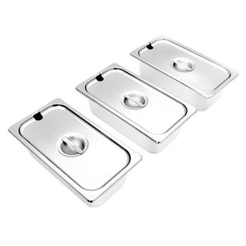 Urządzenie do topienia czekolady - 3x 1/3 GN - 1,5 kW - w zestawie 3 pokrywki i 3 pojemniki GN 1/3 - Prime Gastro