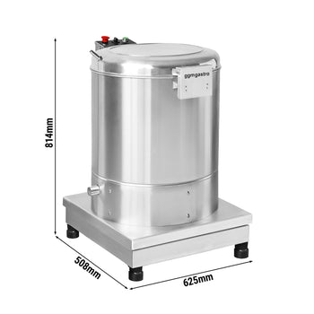 Wirowarka do sałaty - ze stali nierdzewnej - 35L - 70kg/h - 370W - 1400rpm - 230V - w zestawie: rura spustowa