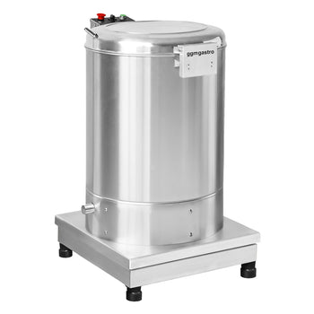 Wirowarka do sałaty - ze stali nierdzewnej - 70L - 140kg/h - 550W - 1400rpm - 230V - w zestawie: rura spustowa