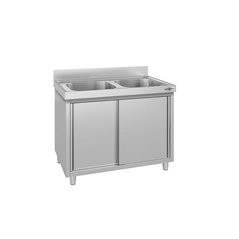 Szafka pod zlewozmywak ECO - 1000 x 600 mm - z 2 komorami pośrodku