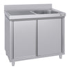 Szafka zlewozmywakowa ECO – 1200 x 600 mm – ze zlewem 1-komorowym po prawej stronie