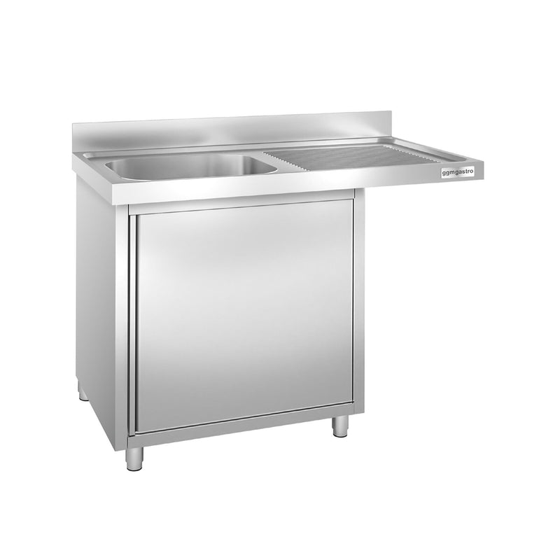 Szafka zlewozmywakowa dla zmywarki do naczyń - 1200x700 mm - z 1 zlewem po lewej stronie