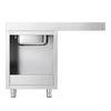 Szafka zlewozmywakowa do zmywarek – 1200 x 700 mm – ze zlewem 1-komorowym po prawej stronie