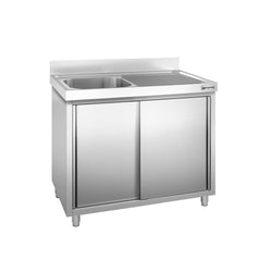 Szafka zlewozmywakowa PREMIUM – 1200 x 700 mm – ze zlewem 1-komorowym po lewej stronie