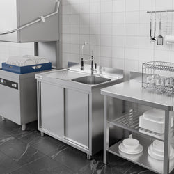 Szafka zlewozmywakowa ECO – 1200 x 700 mm – ze zlewem 1-komorowym po prawej stronie