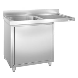 Szafka zlewozmywakowa dla zmywarki do naczyń - 1200x700 mm - z 1 zlewem po lewej stronie