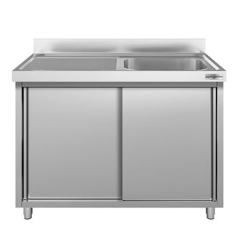 Szafka pod zlewozmywak ECO - 1400x600 mm - z 1 zlewem po prawej stronie - Prime Gastro