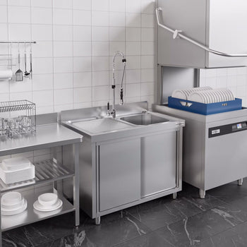 Szafka pod zlewozmywak ECO - 1400x600 mm - z 1 zlewem po prawej stronie - Prime Gastro