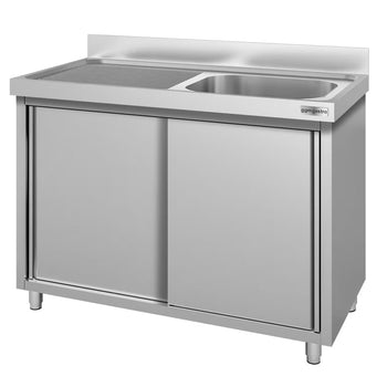 Szafka pod zlewozmywak ECO - 1400x600 mm - z 1 zlewem po prawej stronie - Prime Gastro