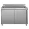 Pot wash sink cabinet ECO – 1400 x 700 mm – with 1-bowl sink, image 4 of 9