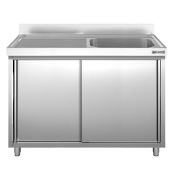 Szafka zlewozmywakowa PREMIUM – 1400 x 700 mm – ze zlewem 1-komorowym po prawej stronie
