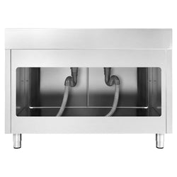 Szafka zlewozmywakowa PREMIUM - stal nierdzewna AISI 304 - 1600x700mm - z 2 komorami środkowa