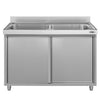 Szafka do mycia garnków ECO – 1600 x 600 mm – z 2 zlewami