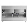 Szafka do mycia garnków ECO – 1600 x 600 mm – z 2 zlewami