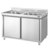 Szafka z zlewem PREMIUM – 1600 x 600 mm – z 2 zlewami